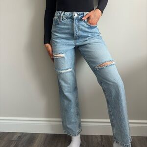 Dynamite Light Blue Straight Jeans